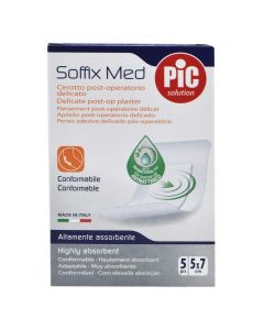 Soffix Med, Pic Solution, ankerplast delikat pas operimit, perthithes. 5 cope , 5 X 7 cm