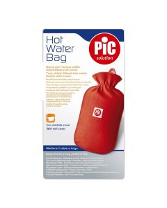 Hot water bag, with soft cover, Pic.