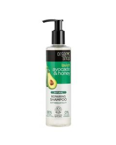 Organic shampo natyrale riparuese me avokado dhe mjalte.