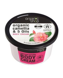 Organic body cream with camellia oil and 5 organic oils.