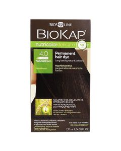 Hair dye, 4.0 Natural Brown, Nutricolor Color Delicate Rapid, BioKap