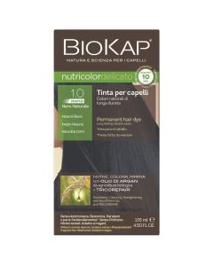 Bojë flokësh, 1.0 Natural Black, Nutricolor Color Delicate Rapid, BioKap