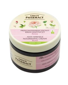 Anti-wrinkle skin cream, with rose extract, Green Pharmacy