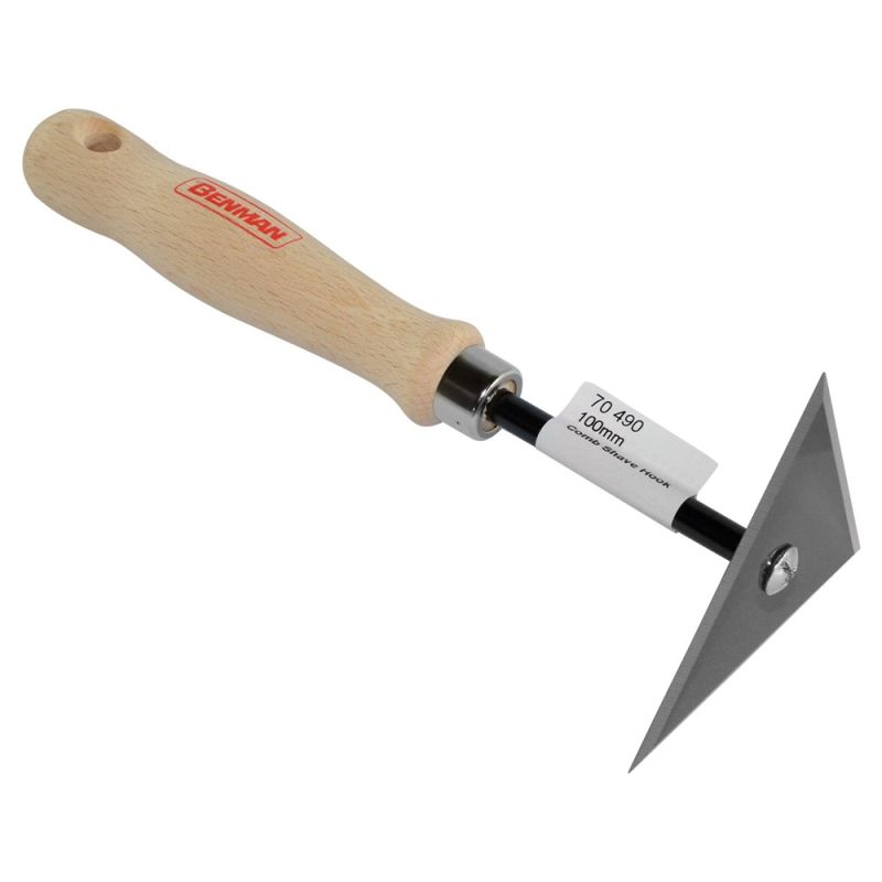 Triangular scraper, wood/steel, 100 mm | Megatek
