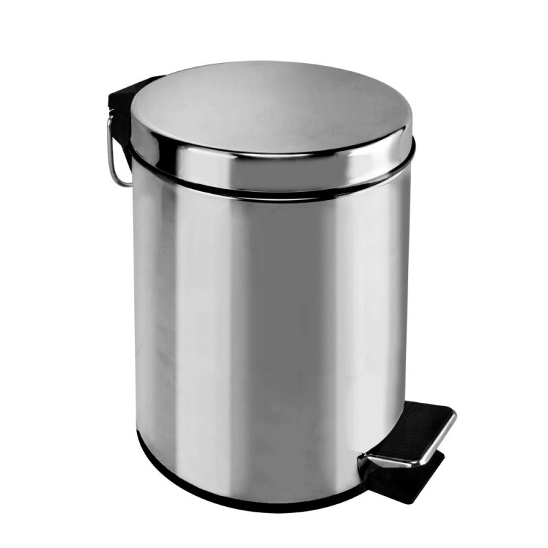 Toilet bin, 3 lt, ALL 4 BATH, stainless steel, silver, Ø17 x