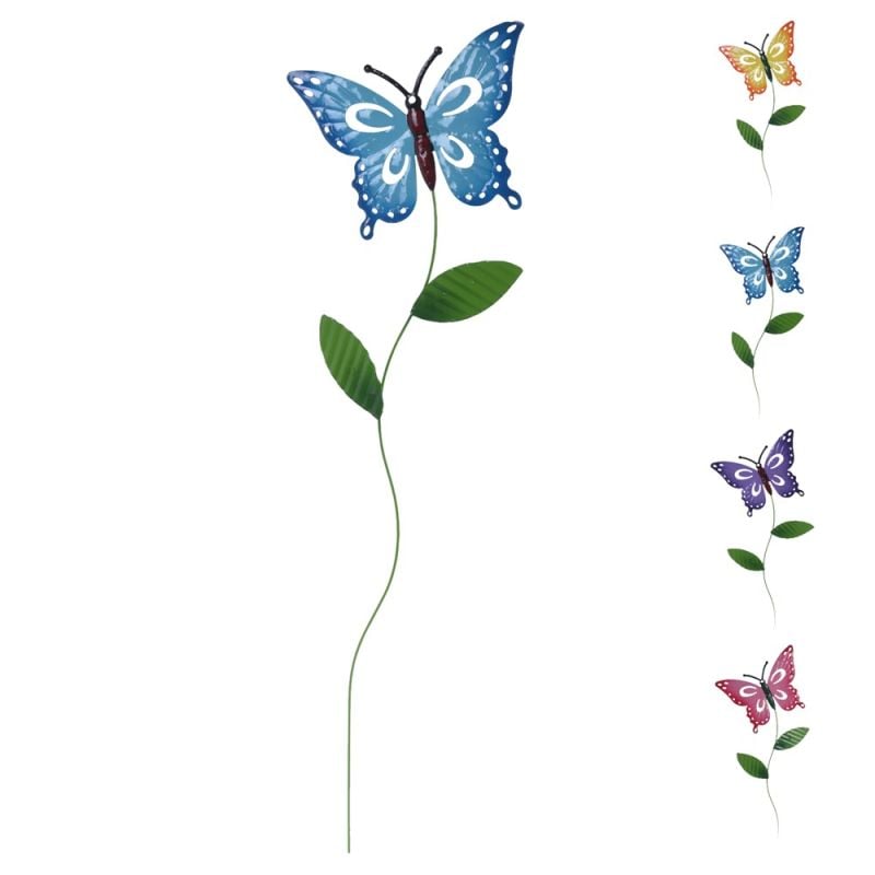 Garden decoration, butterfly, metal, assorted, 80 cm Megat