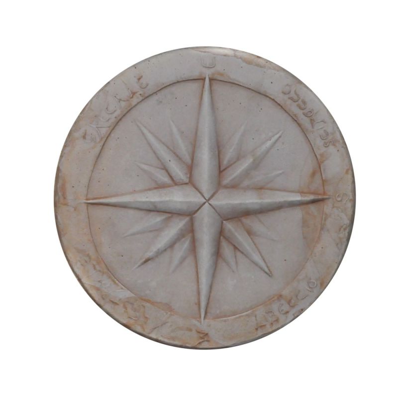 Garden decoration, COMPASS, ceramic, terracotta, Ø35 x2.5 cm