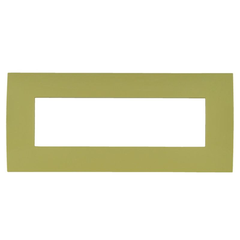 ABB cover frame, 7 module, yellow color | Megatek