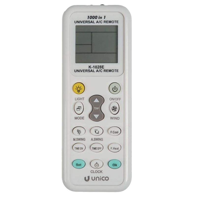 Universal air conditioner control panel, Unico, white color