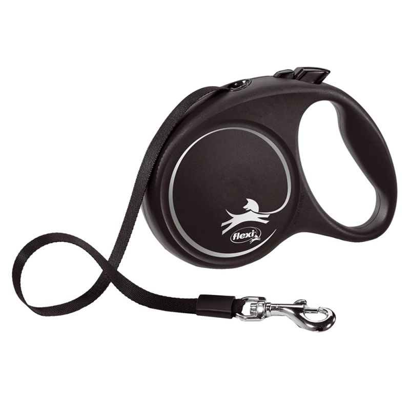 Dog Lead Flexi BLACK DESIGN 5 m Blue Size S