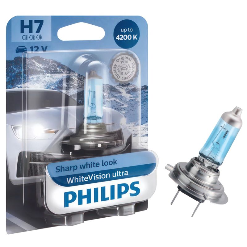 Bulb Philips White Vision Ultra H7 12V 55W B1-12972 Wvu | Me