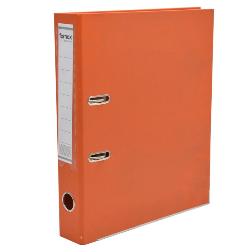 Folder with mechanism, A4, 6 cm, Fornax, Premium, orange, 1