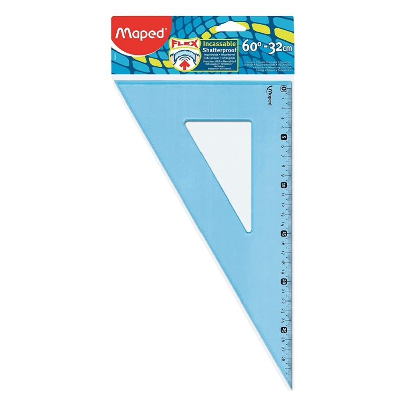 Triangular ruler. Maped 32 cm. white. 1 piece | Megatek