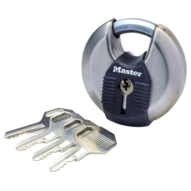 Masterlock padlock, Security level 8, 70mm stainless steel e
