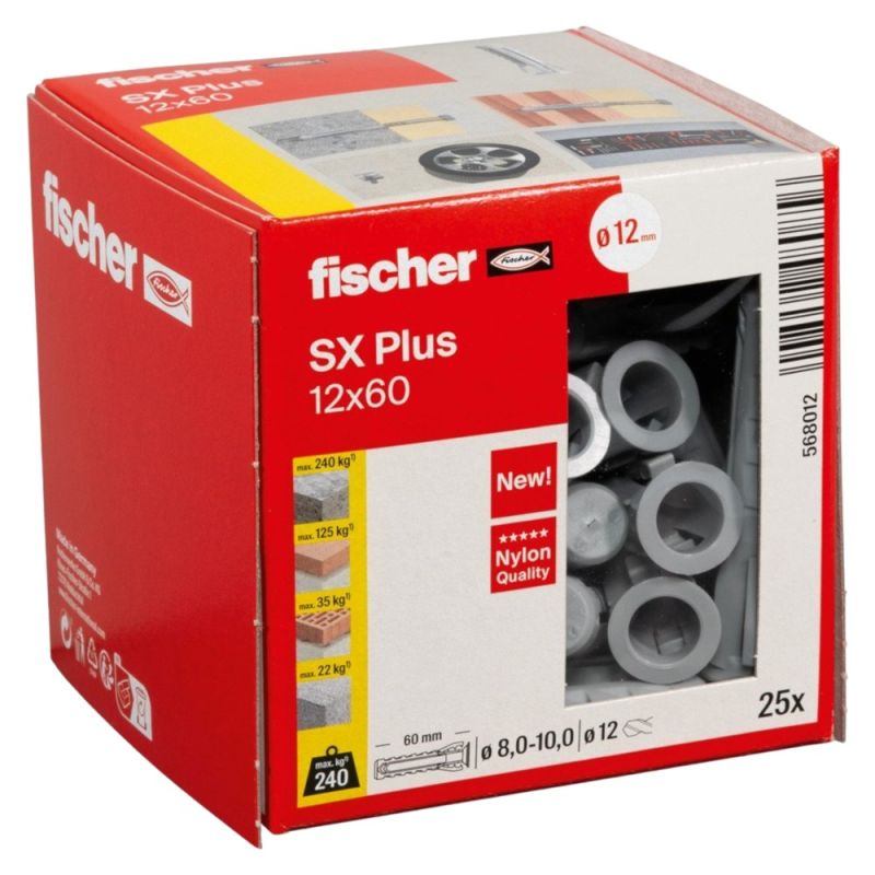 fischer expansion anchor SX Plus 12 x 60 Megatek