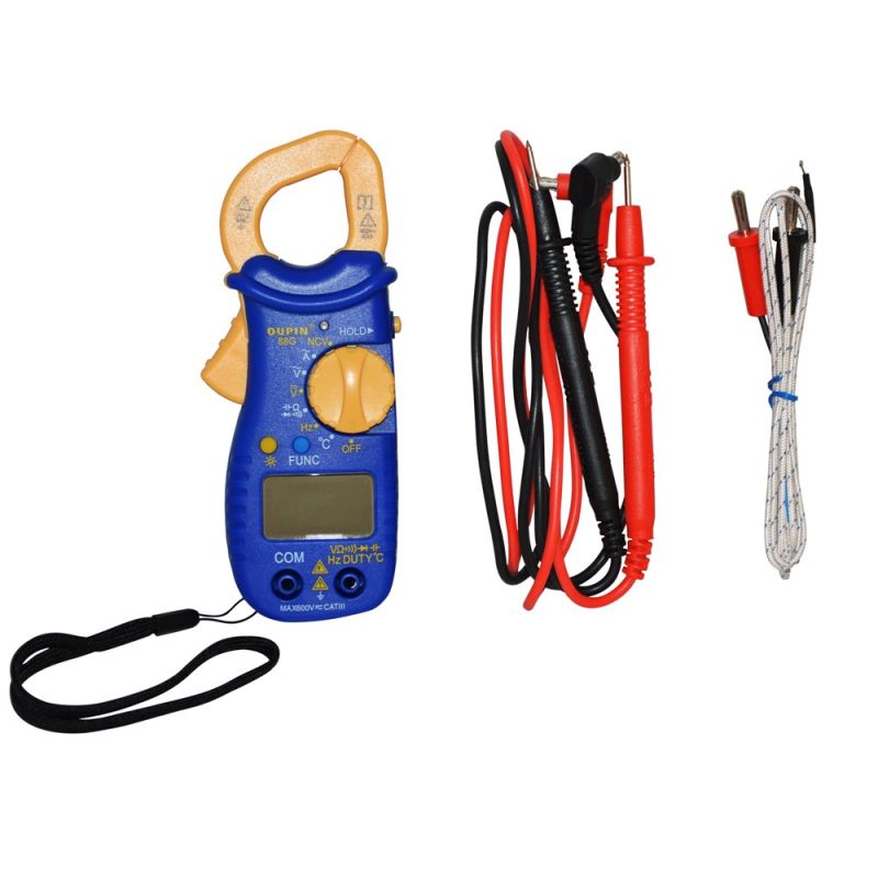 Digital clamp meter 88G, plastic, 14.5x6x2.6cm, blue and yel