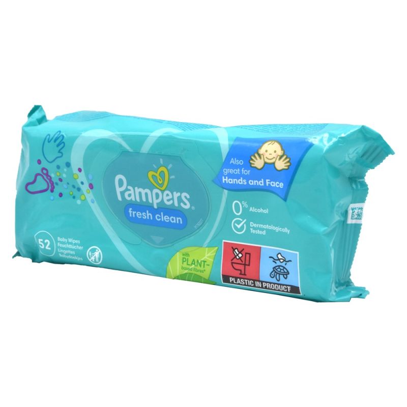 Wet Wipes Pampers Fresh Clean 1x52 Pieces Megatek wet-wipes-pampers-fresh-clean-1x52-pieces-megatek