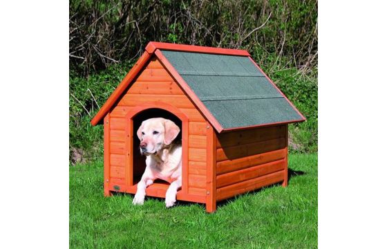 Kennel for dog, Trixie, 77 x 82 x 88 cm, pine, with red roof - Main Image