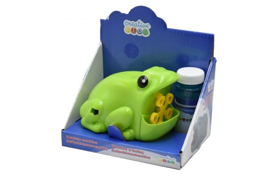 bestellen toon kaart Bubble toy frog for children, Eddy Toys, plastic, 23 cm, gre