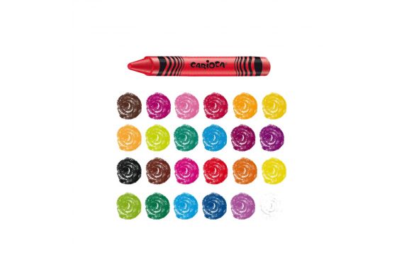 Wachsmalstifte Wachsmaler Wax Crayons von Carioca 24 Jumbo **NEU&OVP** 