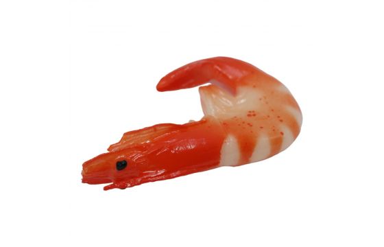 Artificial food, shrimp, 7x4 cm, 1 piece