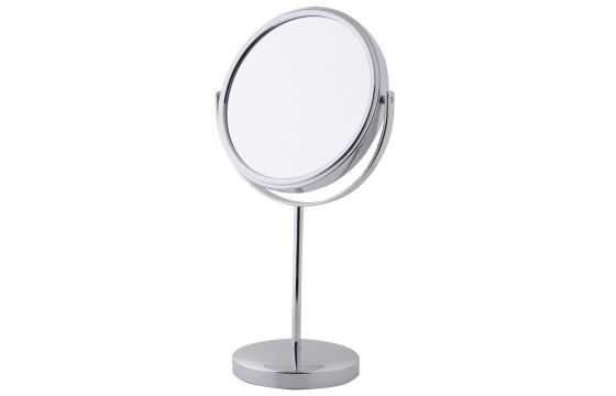 Double Sided Makeup Mirror Miniso Glass And Iron 29 8x16 2x10 2 Cm Silver 1 Piece Megatek