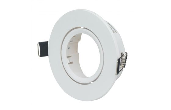 E14 Thermoplastic Version White without external thread with Metal Angle 