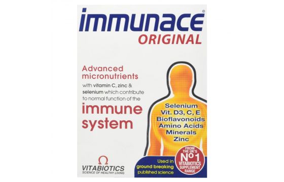 Nutritional Supplement For The Normal Functioning Of The Immune System Vitabiotics Immunace Original 30 Tablets Megatek